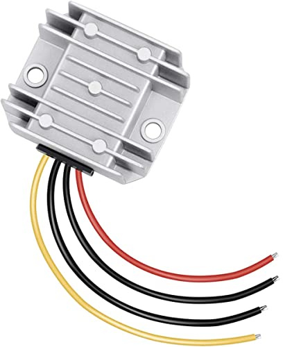 Greluma 1 Stück Wasserdichter DC-DC 12V Spannungsstabilisator, DC 8V-40V bis 12V 3A 36W Automatischer Step-Down-Up-Spannungsregler-Leistungswandler