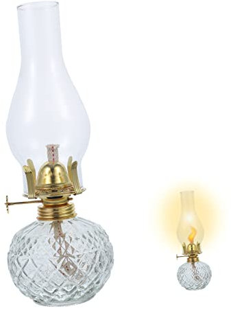 FOMIYES Glas-petroleumlampe Für Tischdekoration Dekorative Öllampe Mit Petroleum Innenliegende Petroleumlampe Im Chinesischen Stil Für Wohnzimmer Und Schlafzimmer