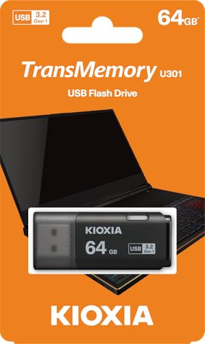 Memoria USB Kioxia U301 Negro 64 GB