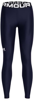 Under Armour Mujer Heat Gear Legging, Mallas Deportivas Transpirables y de Secado rápido, Pantalón de Gimnasia con Tejido elástico en 4 direccionesMidnight Navy / / White,XS