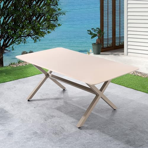 Cozomiz Elastische Tischdecke Gartentischdecke Rechteckige Waschbar rutschfeste Abwischbar Schmutzabweisend Tischdecke Sekt 183 x 76 cm Rechteckige Enge Passform