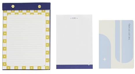 Kokonote Akalia Notizblock Block Buch Set 2 Notizzettel Block für Notizen | To Do Liste Einkaufszettel oder Einkaufsliste - 1 Bullet Journal Notizbuch