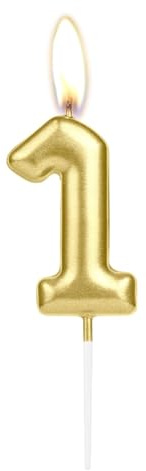 Sparkling Light Golden 1. Geburtstag Zahl Kerze Goldene Zahl 1 Kuchen Kerze Geburtstag Kuchen Topper Cupcake Mädchen Junge Hochzeitstag Dekoration