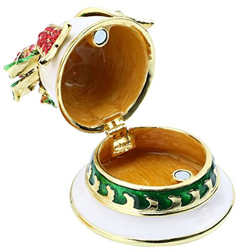 Alipis Schmuckbox Aus Legierung Im Weihnachtsdesign Adorable Xmas Ornament Praktische Aufbewahrung Für Schmuck Und Zur Dekoration