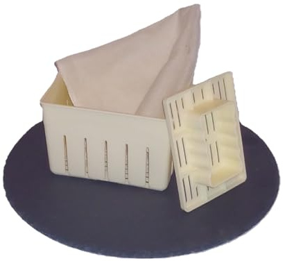Cheese Form with Follower for Making Artisan Hard Cheeses, Kitchen Use