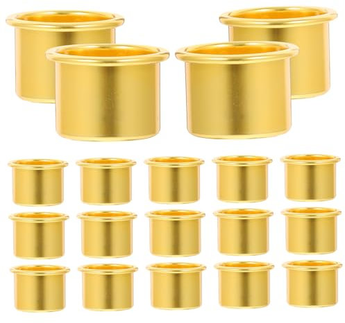 RORPOIR 30stücke Goldene Aluminium Kerzenhalter Für Kerzenständer Für Festlichkeiten Und Wohnraumdekoration Romantische Mit Stilvollem Design