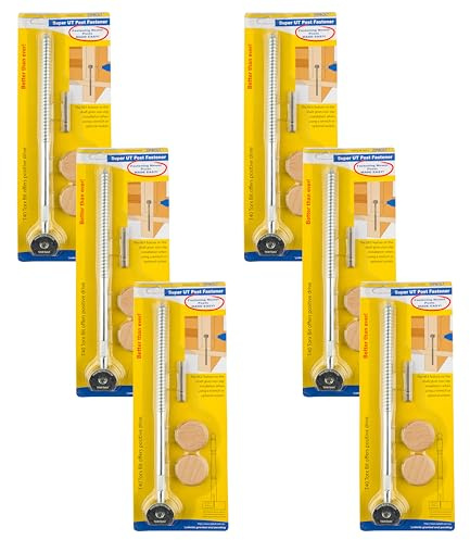 Zipbolt 14.110 Super UT Newel Post Fastener — Quick and Easy Wrench-Free Installation of Staircase Newel Posts, Anchors Post Directly to Wood or Concrete Floor