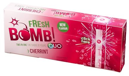 Fresh Bomb Cherrint Click-Hülsen mit Aromakapsel 10 Boxen (1000 Stück)