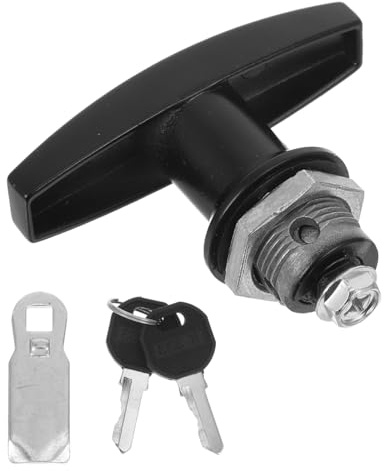 UKCOCO Serrure De Boîte À Outils À Poignée En T Avec Clés Serrure De Classeur Et De Tiroir Pour Armoires De Rangement Boîte De Distribution Et Camping-Car