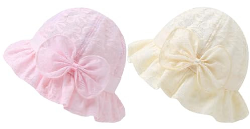 TYXHXTF Cappello da Sole Bambino, Cappellino Estivo da Sole per Neonata, Berretto UV Regolabile Pieghevole, per Mare/Spiaggia/Piscina