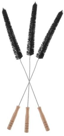GLEAVI 3piezas Kit de Cepillos Quitapelusas para Secadora Manguera de Flexible y Larga para Limpiar Serpentines de Refrigerador y Conductos de Ventilación