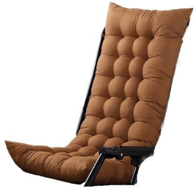 USOHJZ Deckchair Cushion Folding Thick Solid Lounge Seat Cushion Sofa Tatami Mat For Recliner Rocking Rattan Chair Garden Sun long Cushion Mat No Chair Outdoor Cushions For Chairs(Brown Cushion)