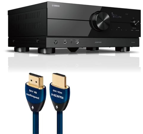 Yamaha RX-A2A AVENTAGE 7.2 Channel AV Receiver with AudioQuest Sky 3m HDMI Cable
