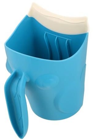 FONDOTIN Ergonomic Shampoo Rinse Cup with Curved Design for Eye Protection Lightweight Hair Washing Shower Cup for