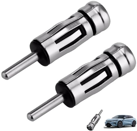 2 Pezzi Adattatore Antenna Autoradio DIN Maschio a ISO Femmina, Cavo Antenna Autoradio, Adattatore Radio Plug and Play per Veicoli con Spina ISO, Compatibile con Antenne e Stereo Auto