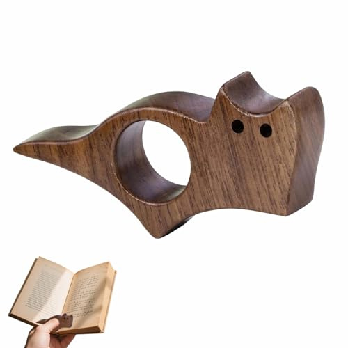 Chat Bague de Lecture Lecture Porte Page Livre pour Chat Page de Livre en Bois Cadeaux Idéaux Pour Les Lecteurs de Livres et Accessoires de Lecture