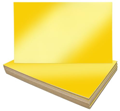 Vunanvu 10 PCS Bases para Tartas Rectangular 40x30cm, Base Carton para Tartas 3 mm de Grosor, Soporte Tarta Dorado, Tablero de Pasteles Postres Dulces y Bizcochos para Bodas, Cumpleaños y Fiestas