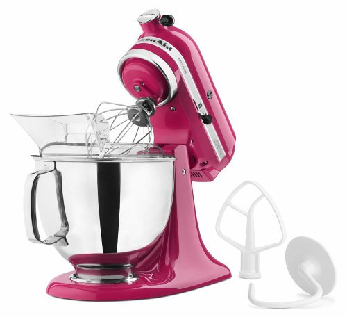 KitchenAid KSM150PSCB 5-Qt. Artisan Series with Pouring Shield - Cranberry by KitchenAid