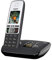 Gigaset C190A SINGLE - Premium Cordless Home Phone with Answer Machine and Nuisance Call Block - Black/Silver