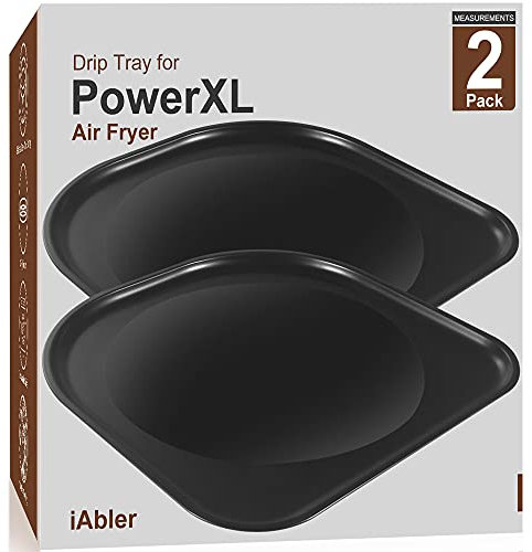 iAbler Air Fryer Drip Tray for PowerXL, Air Fryer Replacement Drip for PowerXL 10 QtVortex Air Fryer Pro, Pro Plus, 6Qt Power AirFryer Pro, Oven Deluxe, Oven Pro, 8Qt Power AirFryer Pro, Nonstick