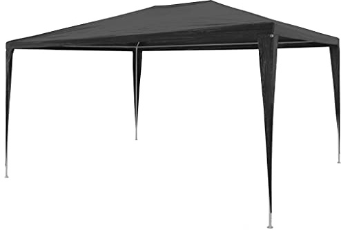 Tendone per Feste,Gazebo terrazzo esterno Tenda giardino Vela ombreggiante Adatto per esterni, campeggio, giardino, terrazza in PE 3x4 m Antracite