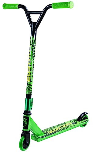 Stunt Scooter - Roller Tretroller Für Kinder & Erwachsene, Cityroller Kickboard Mit 360° Lenkung, ABEC 7 Kugellager,100 mm PU Räder & Griptape, Freestyle-Roller-Funscooter,Grün