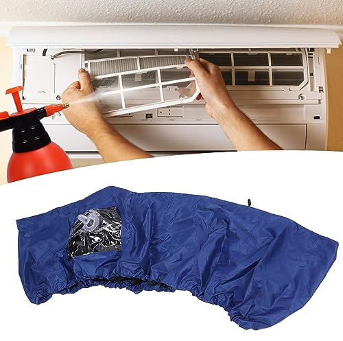 Tonysa Kit di Pulizia del Condizionatore d'Aria con Copertura Impermeabile, Pulizia Profonda, Design 'Uscita di Drenaggio, Poliestere Premium per la Manutenzione 'Aria