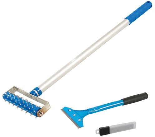 der kleine Handwerker Profi Tapetenentferner Set Stachelwalze + Tapetenschaber + Klingen | Tapten entfernen einfach gemacht