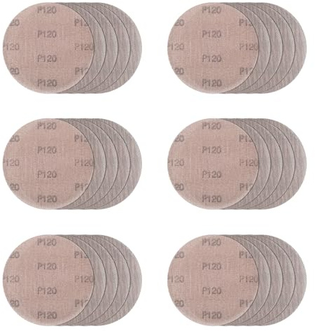 Befun 30 Stück Schleifgitter 125mm Klett, Staubfreie Schleifnetz 120# | Beflockte Oberfläche, Schleifscheibe zum Schleifen von harten Oberflächen, Holz, Spachtel, Lack, Metall