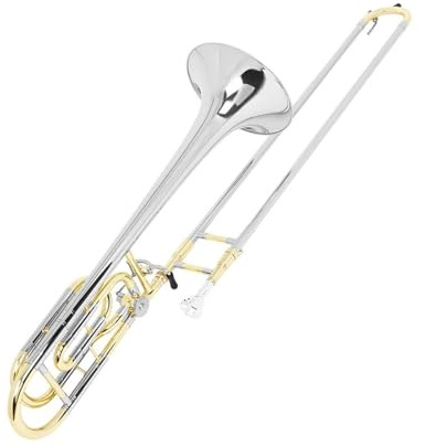 Trombón Tenor Alto Latón Bb Tono B Instrumento De Viento Plano Con Accesorios De Boquilla De Cuproníquel Trombón(Tenor Trombone)