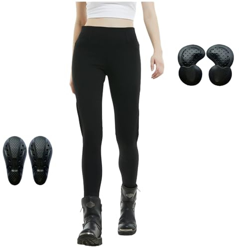 HOMDECR Damen Slim Fit Motorrad Jeans Mit Protektoren Knie Und Hüftprotektoren Stretch Slim Fit Denim Motorradhose Cargo Motorradjeans Schutzhose Biker Pants (2XL)