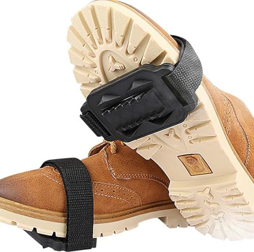 Eissteigeisen | rutschfeste Schneetraktion | Stollen Schuhspikes Eisgreifer für Walking, Joggen, Klettern und Wandern