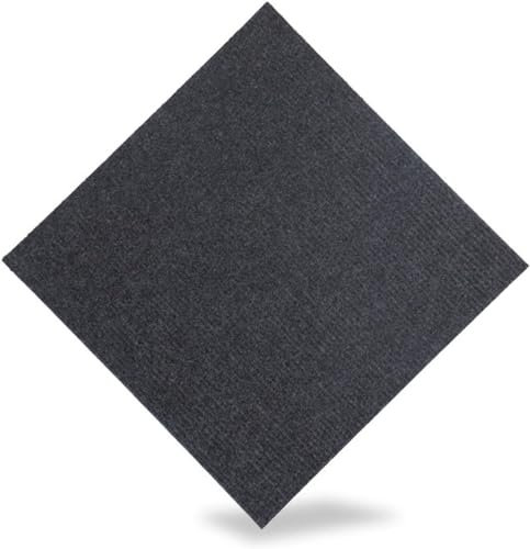 Teppichfliesen Selbstklebend Teppichfliesen für Zuhause, selbstklebend, zum Abziehen und Aufkleben, 30,5 x 30,5 cm, verschleißfest, für Bett und Haustiere, 10 Stück (grau), grau