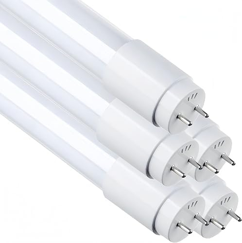 Casa Shop Tubo T8 Cristal LED 24W 150cm Cristal Conexión Un Lateral Luz Blanco Frío 6000K Bajo consumo y Alta luminosidad (5, 1500MM)