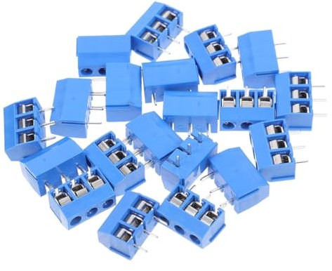 YOSADIER 20stücke Schraubklemmenblock Für Elektrische Verbindungen Montagestecker Für Leiterplatten Pcb-stecker Schaltkreisklemmen Schraub-schnellanschlussklemmen Elektrische Klemmen
