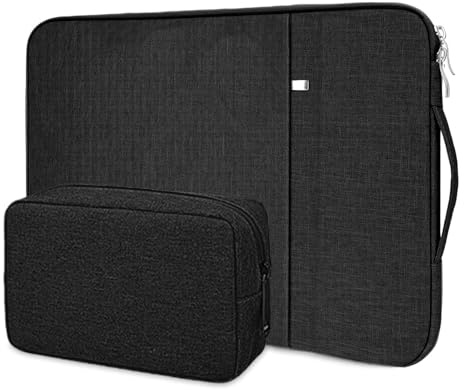 Flintronic Laptoptasche 14 Zoll, Laptophülle mit Griff und Zubehör Tasche, Laptoptasche Schutzhülle Wasserdicht, Notebook Hülle Tasche Kompatibel mit MacBook/Huawei/Acer/HP/Dell/Lenovo/Samsung