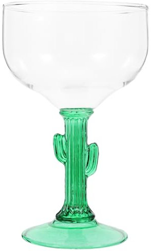 SOLUSTRE Creative Cactus Glasses Stylish Wine Goblet for Party with Fine Workmanship and Desktop Decor, Glass Cactus-Shaped Red Wine Cup for Anniversaries and Bar Use