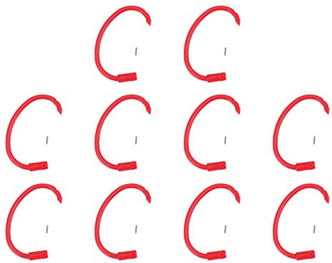 Segrehy Nasenring aus Kunststoff für Kühe, großer Nasenring für die Viehzucht, Nasenzugringe für Nutztiere, verdickte Schnittstelle, konisches Design, Befestigungsstift, einfache