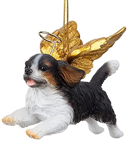 Design Toscano JH170728 Ornement De Noël - Honneur cabot Roi Charles Cavaliers Ornements Dog vacances Ange