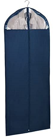 WENKO Kleidersack Business 150 x 60 cm - Kleiderhülle, sicherer Schutz, Aufbewahrung für Anzüge und Kleider, Polyester, 60 x 150 cm, Dunkelblau