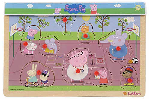 Sibra Peppa Pig Steckpuzzle Mehrfarbig One Size