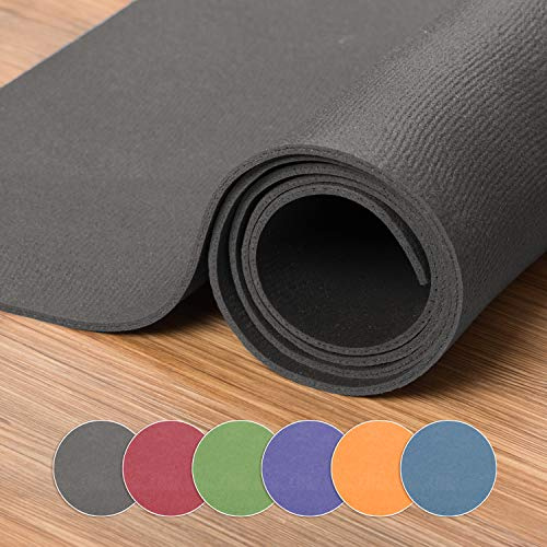 XXL Yogamatte 180x140cm Grau, schadstofffreie Yogamatte, besonders groß und breit, ÖKO-Tex 100 zertifiziert und rutschfest