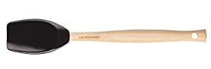 Le Creuset Kochlöffel Craft asu Silikon, Schwarz glänzend, 42104291400000
