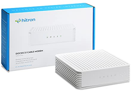 Hitron CODA DOCSIS 3.1 - Cable Internet ONLY (NOT Compatible with Fiber/DSL) | Up to 1 Gbps Cable Modem | Requires WiFi Router | Xfinity, Spectrum, Cox Certified