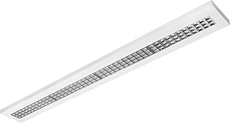 ELG Leuchten LED Rasteranbauleuchte 120cm 36W 4000lm 4000K Neutralweiß | Mit Mikrolamellenraster, Büroleuchte, Deckenleuchte, Pendelleuchte, Schreibtischleuchte