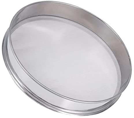 WRETKEON 30 cm Feinmaschiges Sieb - Edelstahl-Pollensieb - Mehl-Mikron-Schüttler - Maschensieb mit 150 Maschen