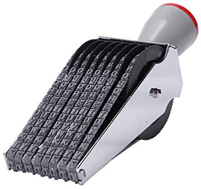 Ntcpefy 8 dígitos alfabeto inglés letra número rodante caucho sello estampa diy scrapbooking rollo escuela decantador