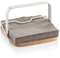 Tescoma 900823 Online, Servilletero de mesa, madera y metal, con sujetador de servilletas, 19,5 x 19 cm