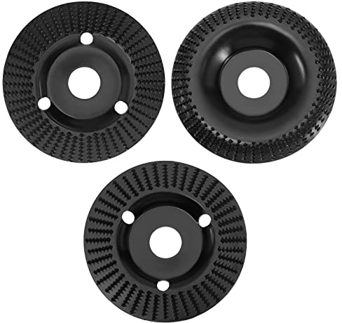 eMagTech 3 Stück 115mm OBA Winkelschleifer Holzschnitzscheibe Schleifscheibe Formscheibe Zubehör Zum Schneiden Schleifen Formen Titanstahl