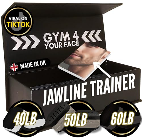 JawBlocks™ - Jaw Exerciser I UK designed Face and Jaw shaper [3 levels 6pcs kit] powerful | Jaw trainer I double chin reducer | jawline exerciser | double chin eliminator & face lift device